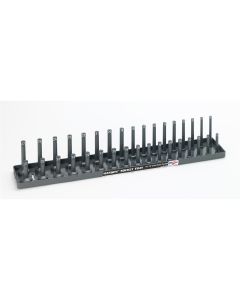 HNE1208 image(1) - Hansen Global 1/2 Inch Metric 2 Row Regular/Deep Socket Holder Tray - Purple