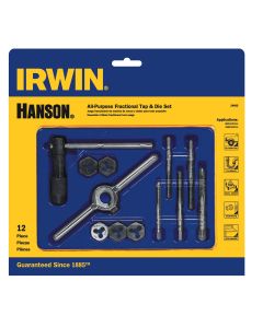 HAN24605 image(1) - Hanson 12 Pc. Taps & Dies Carded Set
