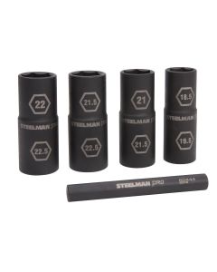 JSP60443 image(0) - J S Products (steelman) Impact Socket and Tool Set, 5-Piece
