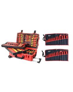 WIH32801 image(0) - Wiha Tools 112 Piece Master Electrician's Insulated Tool Set in Rolling Hard Case