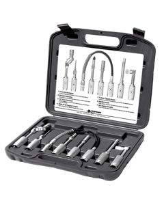 WLMW50049 image(0) - Wilmar Corp. / Performance Tool 7PC CORDLESS GREASE GUN ACCESSORY SET