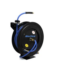 BLBBBR3850 image(0) - BluBird 3/8" x 50 Retractable Air Hose Reel - Black