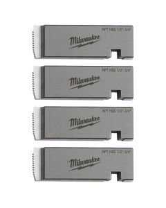 MLW48-36-1205 image(0) - Milwaukee Tool 1/2 Inch-3/4 Inch High Speed FOR STAINLESS NPT Universal Pipe Threading Dies