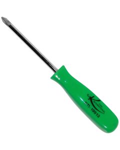 KTI19913 image(0) - K Tool International No. 1 x 3 in. Phillips Screwdriver Green Square Ha