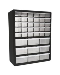 Homak Manufacturing 39-Drawer Parts Organizer, Black