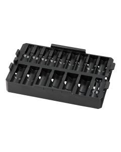 MLW49-66-6833 image(0) - Milwaukee Tool SHOCKWAVE Impact Duty Socket 1/2” Dr 16PC MM TRAY ONLY