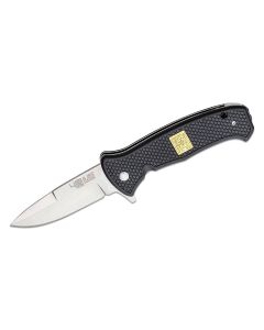 SUNAMK9202 image(0) - SUNEX Knife 40thS LLSA D2 58HRC Satin 3.6in Trad GlNylon 40th Black