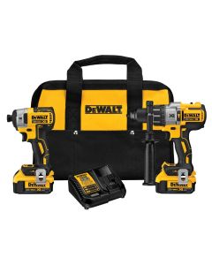 DWTDCK299M2 image(0) - DEWALT 20V MAX* XR Brushless Impact Driver and Hammer Drill Combo Kit, Premium 4.0Ah, Cordless