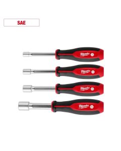 MLW48-22-2444 image(0) - Milwaukee Tool 4pc SAE HollowCore Nut Driver Set