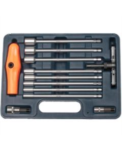VIMNDI100 image(0) - VIM Tools 10-Piece Long Inch Nut Driver Set