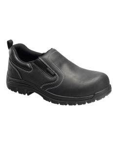 Avenger Foreman Series - Men's Low Top Slip-On Shoes - Composite Toe - IC|EH|SR - Black/Black - Size: 8W