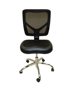 ShopSol Dental Lab Chair, Mesh Back Black Seat