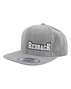 RDBSNPBCKGRY image(0) - Redback Snapback Embroidered Logo Grey Heathered Cap