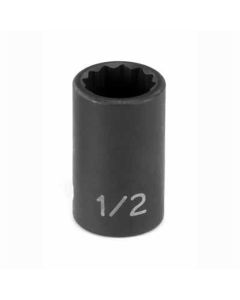GRE1121M image(0) - Grey Pneumatic 3/8" Drive x 21mm 12 Point Standard Socket