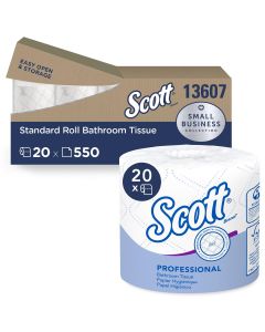 KIM13607 image(0) - Kimberly-Clark SCOTT BATHROOM TISSUE STANDARD SIZE 20 ROLLS