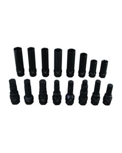 CAL75510CV image(0) - Horizon Tool 16PC Spline LugKey Socket Set