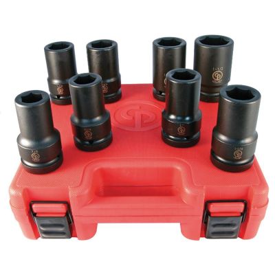 JEU DE DOUILLES &Agrave; CHOCS PROFONDES SAE 1" DR 8PC