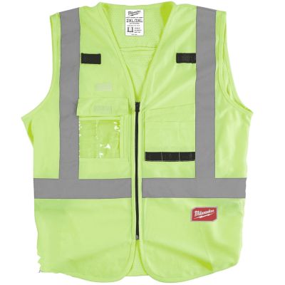 Gilet de scurit jaune haute visibilit-XXL/XXXL