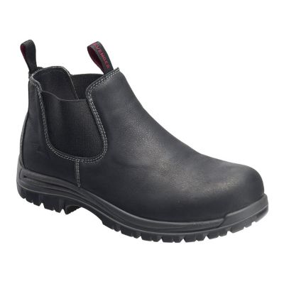 FSIA7111-9M image(0) - Avenger Foreman Romeo Series - Men's Mid Top Slip-On Boots - Composite Toe - IC|EH|SR|PR - Black/Black - Size: 9M