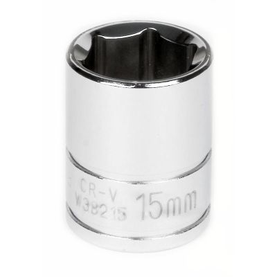 WLMW38215 image(0) - Wilmar Corp. / Performance Tool 3/8'' Dr 6pt Std. Socket 15mm