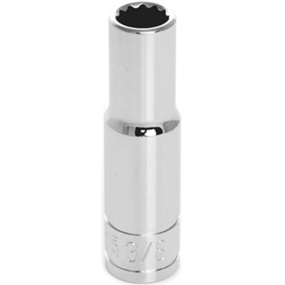 WLMW38612 image(0) - Wilmar Corp. / Performance Tool 3/8" Drive 3/8" 12pt Deep Socket