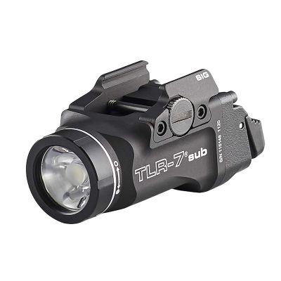 STL69401 image(0) - Streamlight TLR-7 X Sub (SIG SAUER P365/XL Closed Rail Systems*) - Includes Mounting Kit with Key, Multi-Tool, and (1) CR123A Lithium Battery Please Note: Does Not Fit the P365 XMACRO - Black