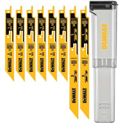 DWTDWABK48SETCS image(0) - DEWALT 8PC. BREAKAWAY RECIPROCATING SAW BLADE SET W/CASE