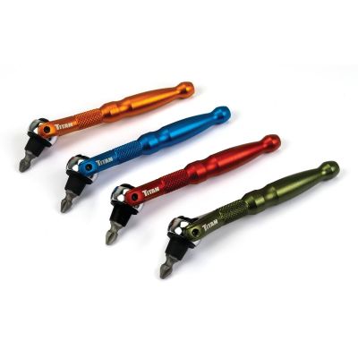 TIT11315 image(0) - TITAN 1/4 Inch Drive Swivel Head Micro Bit Driver - Display Box of 12 Units