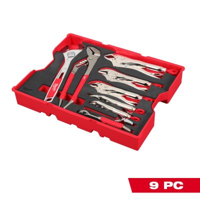 MLW48-22-0160 image(0) - Milwaukee Tool 9 Piece Pliers and Wrench Set with Tray for PACKOUT Drawers
