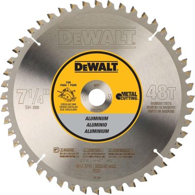 DWTDWA7761 image(0) - DEWALT 48 Teeth Aluminum Cutting 5/8-Inch Arbor, 7-1/4-Inch