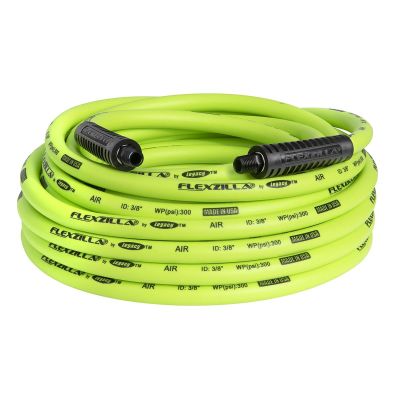 LEGHFZ3850YW2 image(0) - Legacy Manufacturing Flexzilla Air Hose, 3/8" x 50', 1/4" MNPT Fittings