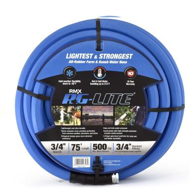 BLBBSAL3475 image(0) - BluBird AG - Lite Rubber Water Hose Assembly 3/4" x 75'