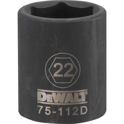 DWTDWMT75112OSP image(0) - DEWALT Dwmt 6Pt 1/2In Dr Im Skt 22 Mm
