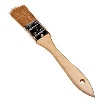 KTI74010 image(0) - K Tool International Utility Brush 1 Inch Natural Bristles Wood Handle