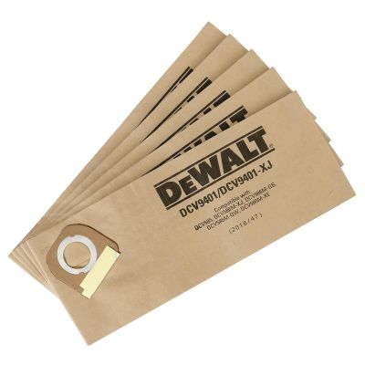DWTDCV9401 image(0) - DEWALT Disposable Paper Liners For Dcv585 Dust Extractor (5 Pk)
