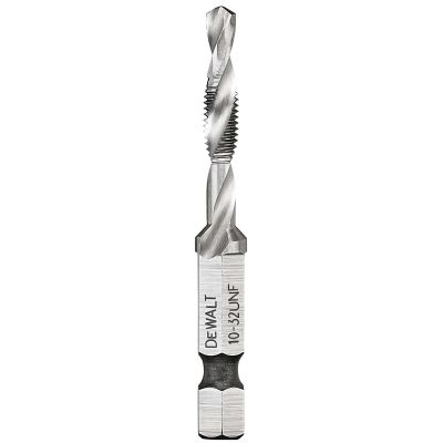 DWTDWADTQTR1032 image(0) - DEWALT Impact Ready 10-32 Unf Drill Tap, 1/4" Capacity