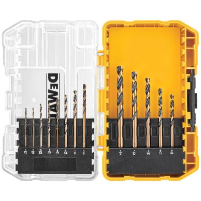 DWTDW1163 image(0) - DEWALT Black Oxide Drill Bit Set With Pilot Point, 13-Piece