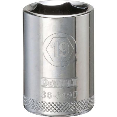 DWTDWMT86519OSP image(0) - DEWALT 001Pc 12Dr Socket-06Pt-19