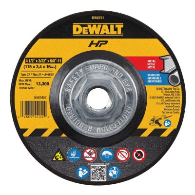 DWTDW8751 image(0) - DEWALT High-Performance Cutting and Notching Wheels