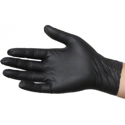 SkinTX Medical Gants Nitrile 5mil Noir PF XL