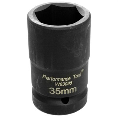 WLMW83035 image(0) - Wilmar Corp. / Performance Tool 1" Drive Budd Wheel Socket 35 mm