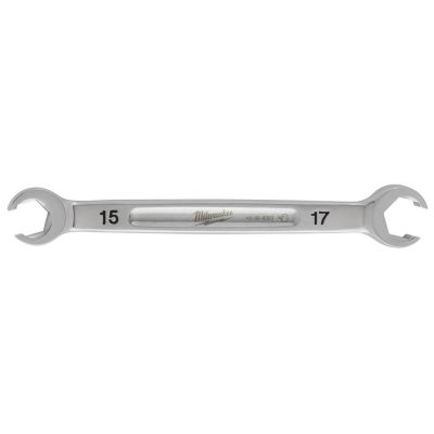 MLW45-96-8353 image(0) - Milwaukee Tool 15mm X 17mm Double End Flare Nut Wrench