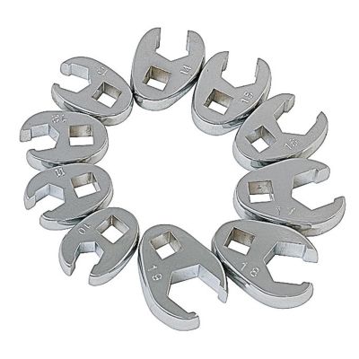 SUN9710M image(1) - SUNEX 3/8" Drive 10 Piece Metric Flare Nut Crowfoot Wren