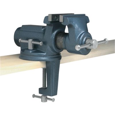 WIL63247 image(0) - Wilton CBV-100 - Super-Junior 4&rdquo; Vise with Clamp On Swivel Base