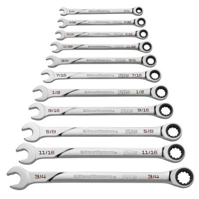 KDT86450 image(0) - GearWrench 11 Piece 120XP Universal Spline XL Ratcheting Combination SAE Wrench Set