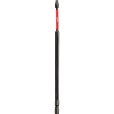MLW48-32-4815 image(0) - Milwaukee Tool SHOCKWAVE 6&rdquo; Impact Square Recess #2 Power Bits (Bulk 10)