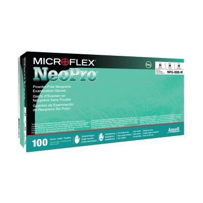 MFXNPG-888L image(0) - Microflex NEOPRO NEOPRENE EXAM GLOVES L 100PK