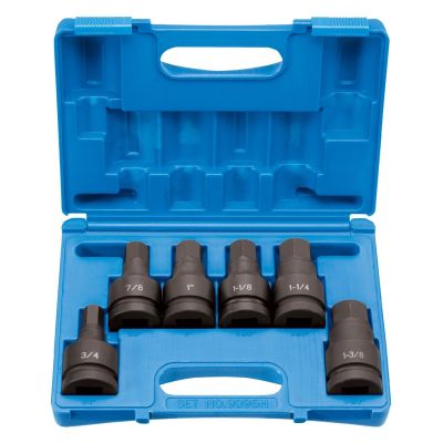GRE9096H image(0) - Grey Pneumatic 1" Drive 6 Piece Hex Driver Set