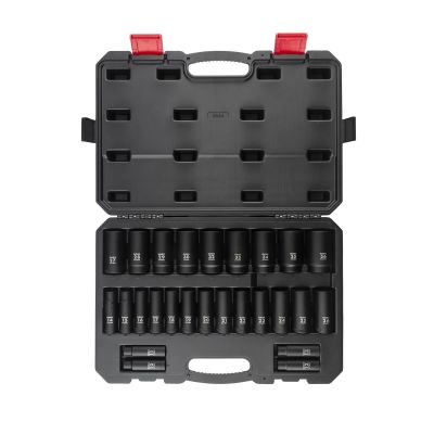 SUN2646 image(0) - SUNEX 26-Piece 1/2 in. Drive Deep Metric Im