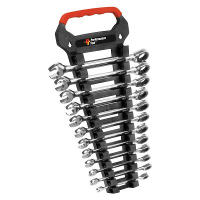 WLMW30642 image(0) - Wilmar Corp. / Performance Tool 12 Piece Metric Ratcheting Wrench Set
